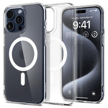 Load image into Gallery viewer, Spigen iPhone 16 Series MagSafe Shockproof Transparent Back Case
