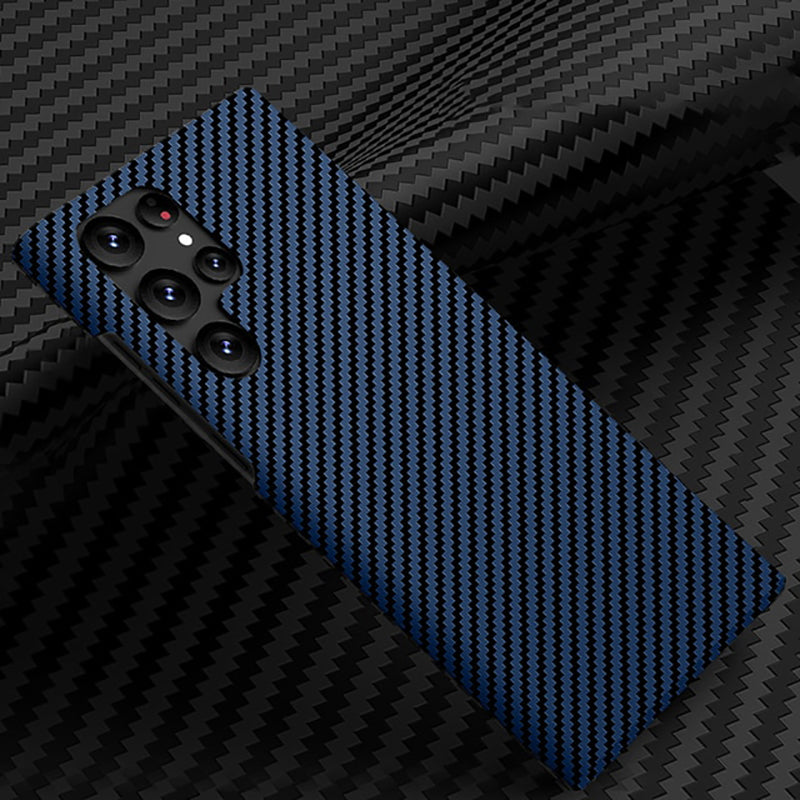 Galaxy S23 Ultra Classic Ultra Slim Carbon Fiber Texture Pattern PC Case