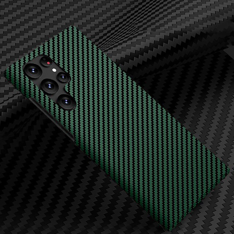 Galaxy S23 Ultra Classic Ultra Slim Carbon Fiber Texture Pattern PC Case