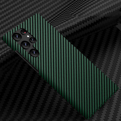 Galaxy S23 Ultra Classic Ultra Slim Carbon Fiber Texture Pattern PC Case
