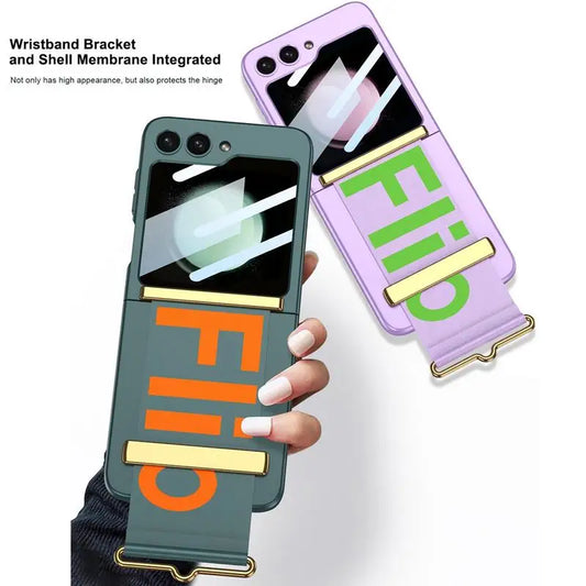Galaxy Z Flip5 Stretch Wristband Folding Fall Protection Case