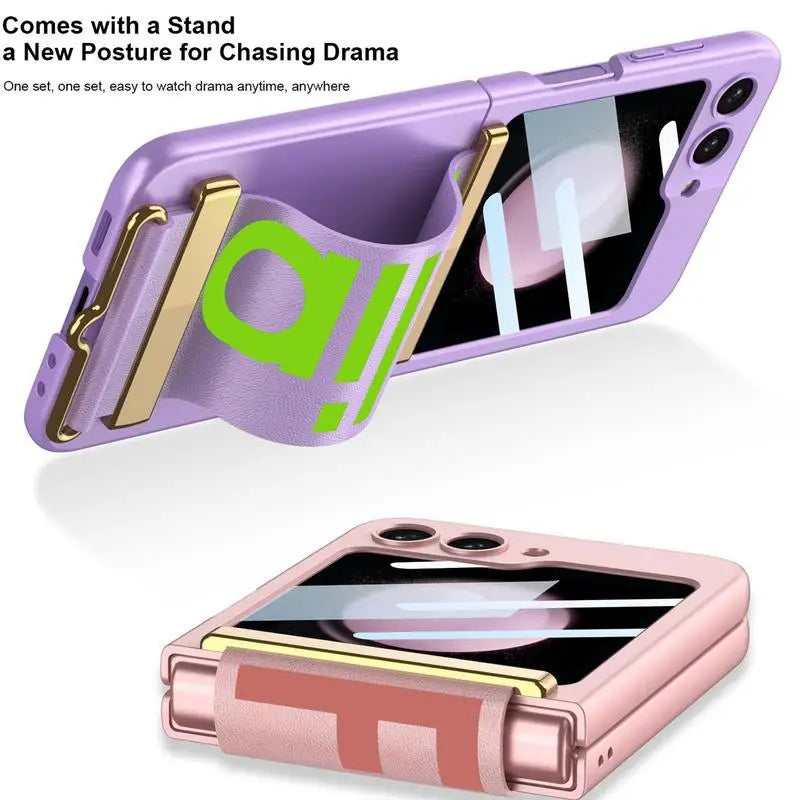 Galaxy Z Flip5 Stretch Wristband Folding Fall Protection Case