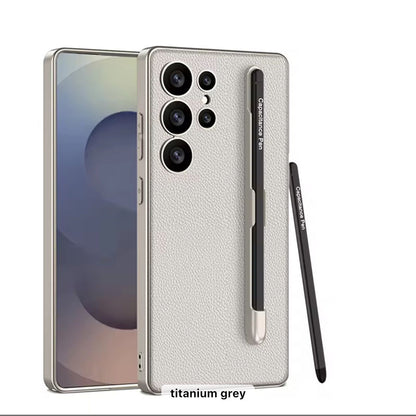 Leather flip cover with stylus Samsung
