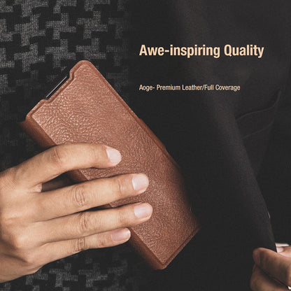Nillkin ® Galaxy Z Fold5 Luxury PU Leather With Pen Pocket Flip Case