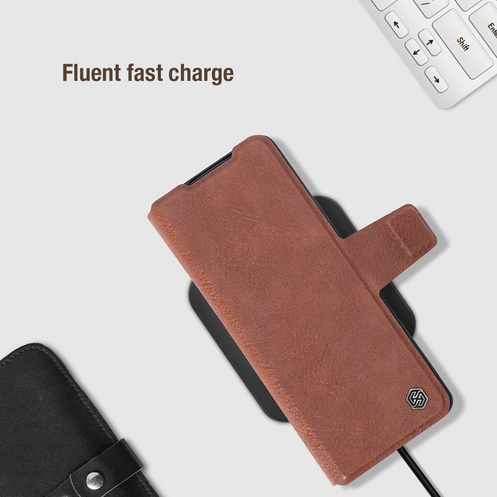 Nillkin ® Galaxy Z Fold5 Luxury PU Leather With Pen Pocket Flip Case