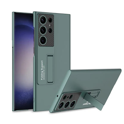 Galaxy S24 Series Luxury Thin Standing Pen Holder Slot Case