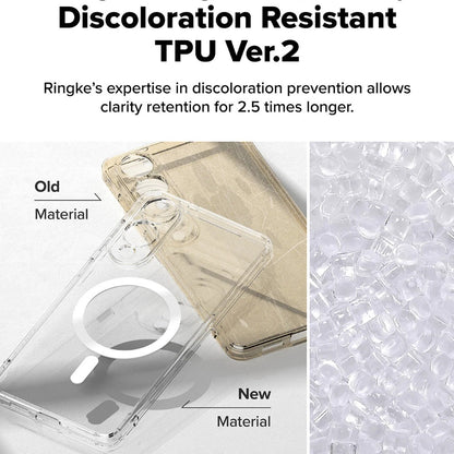 Galaxy S25 Edge MagSafe Shockproof Transparent Clear Case