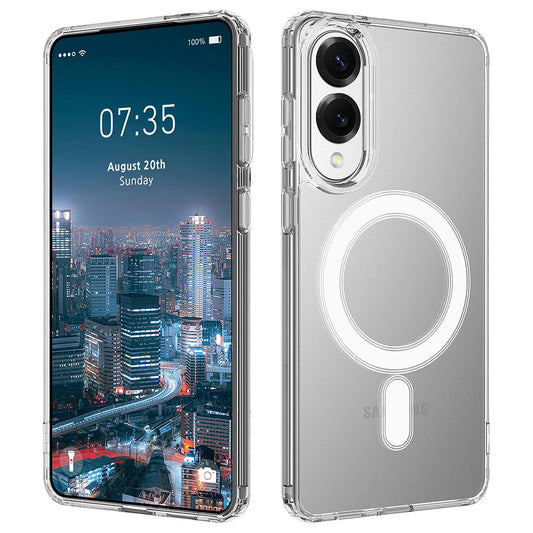 Galaxy S25 Edge MagSafe Shockproof Transparent Clear Case