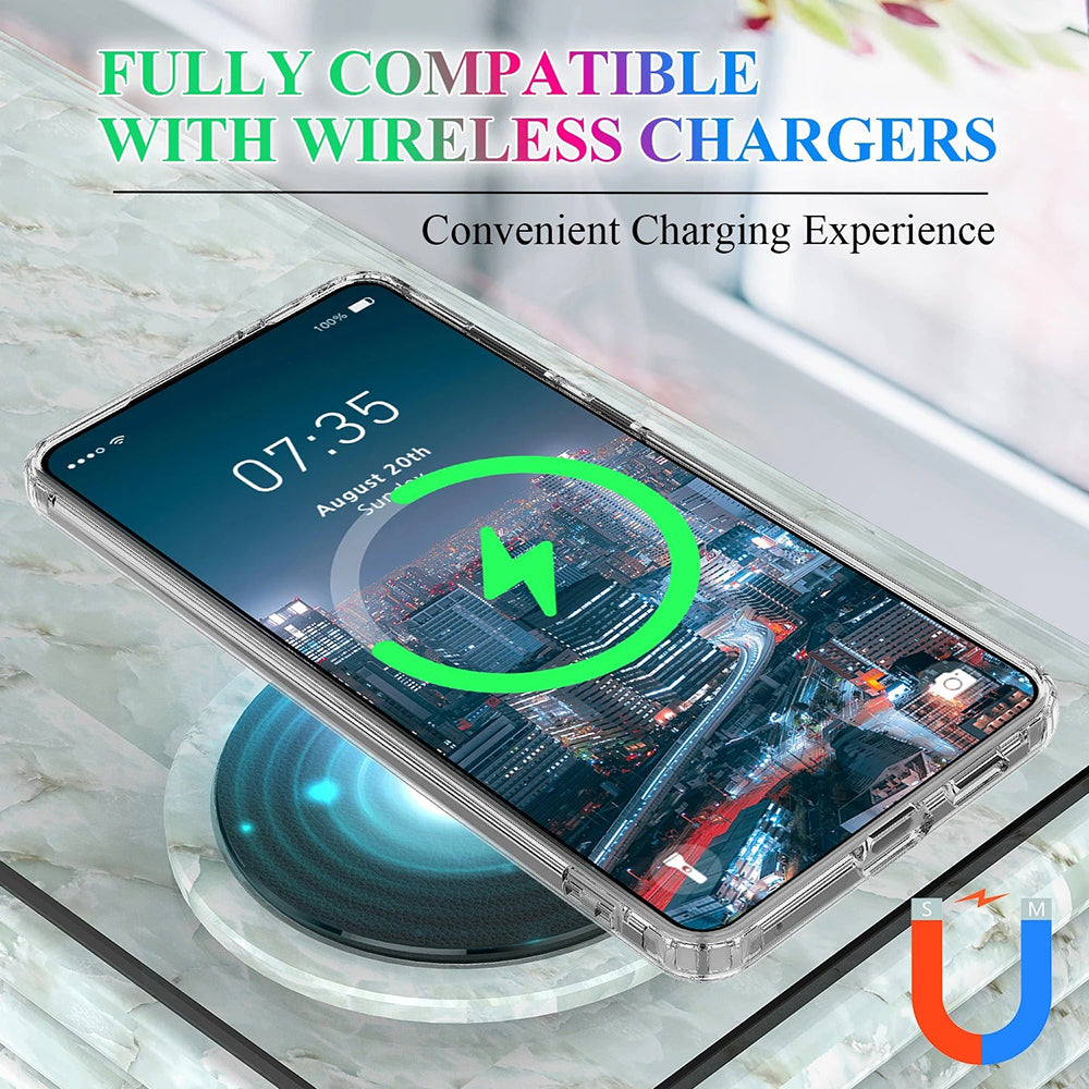 Galaxy S25 Edge MagSafe Shockproof Transparent Clear Case