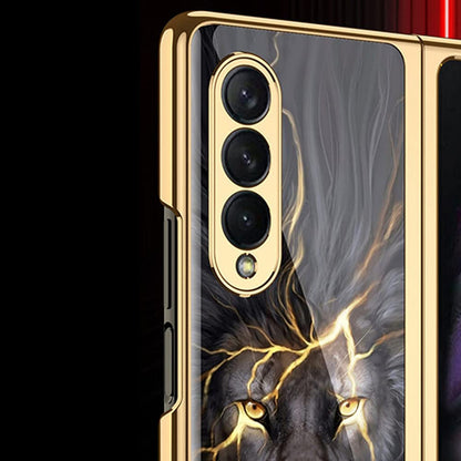 Galaxy Z Fold6 Lion Pattern Ultra High Protection Back Case