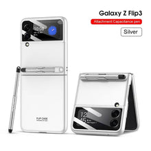 Load image into Gallery viewer, Galaxy Z Flip3 Magnetic Hinge With S Pen Holder Slot Case
