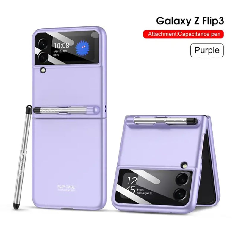 Galaxy Z Flip3 Magnetic Hinge With S Pen Holder Slot Case