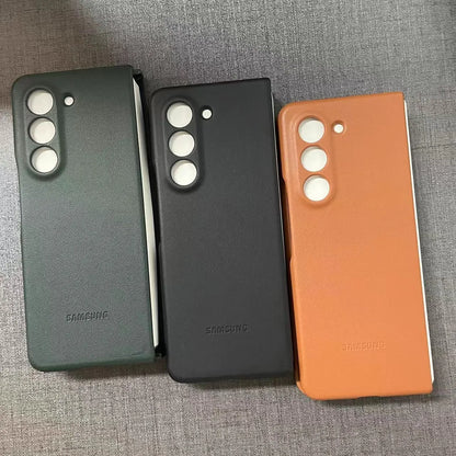 Galaxy Z Fold5 High Quality Soft Silky Touch Protective Eco-Leather Case