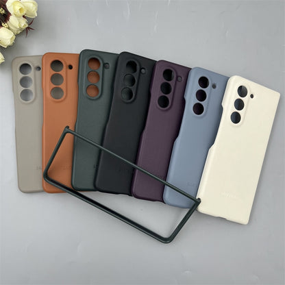 Galaxy Z Fold5 High Quality Soft Silky Touch Protective Eco-Leather Case