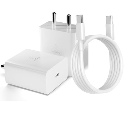 Samsung 45W Super Fast Charger with USB Type-C to Type-C Cable – Luxury Adaptive Power Delivery