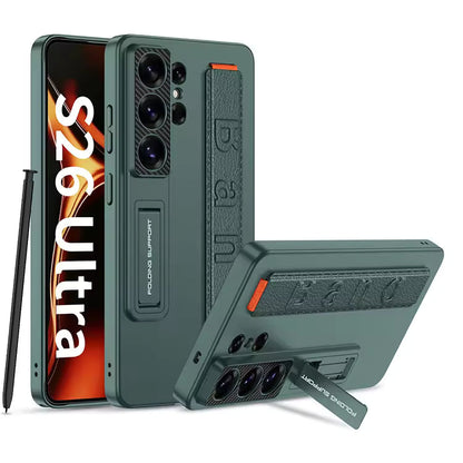 Galaxy S26 Ultra Wristband Strap With Kickstand Holder Bracket Case