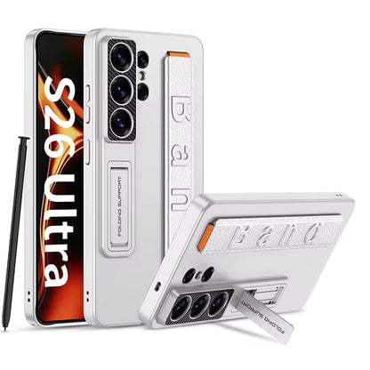 Galaxy S26 Ultra Wristband Strap With Kickstand Holder Bracket Case