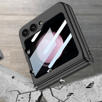 Galaxy Z Flip5 Magnetic Hinge Full Protection With Front Glass Case
