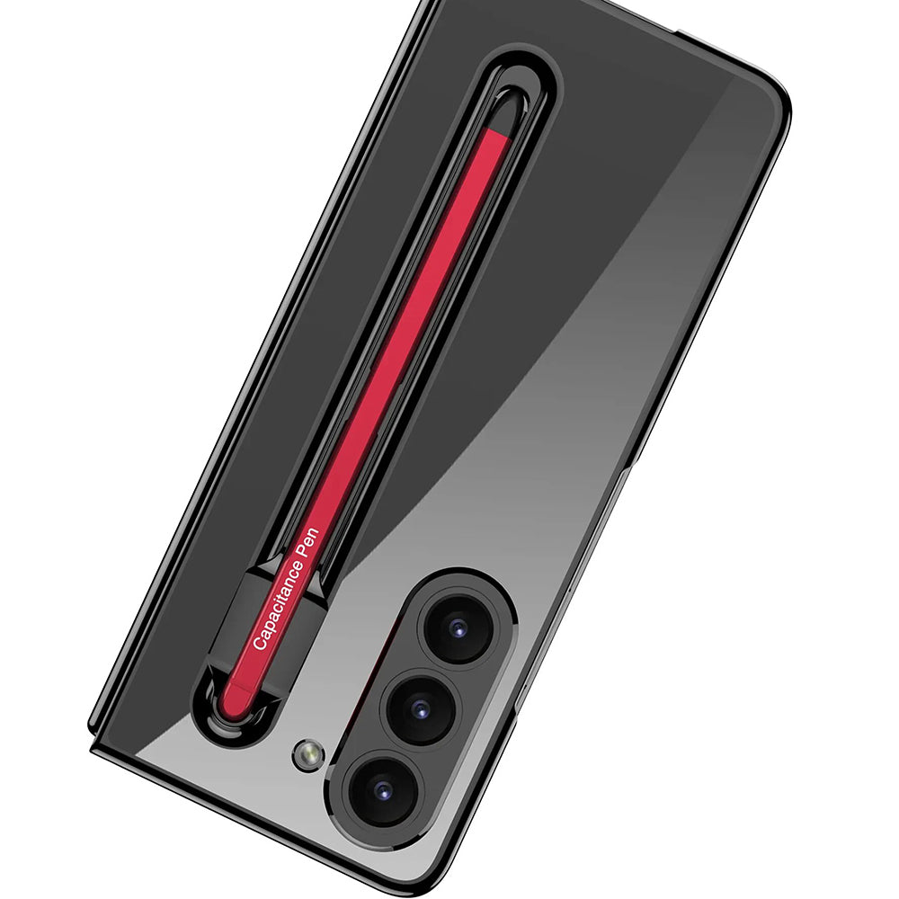 Galaxy Z Fold5 Foldable Hinged Transparent Shockproof Case