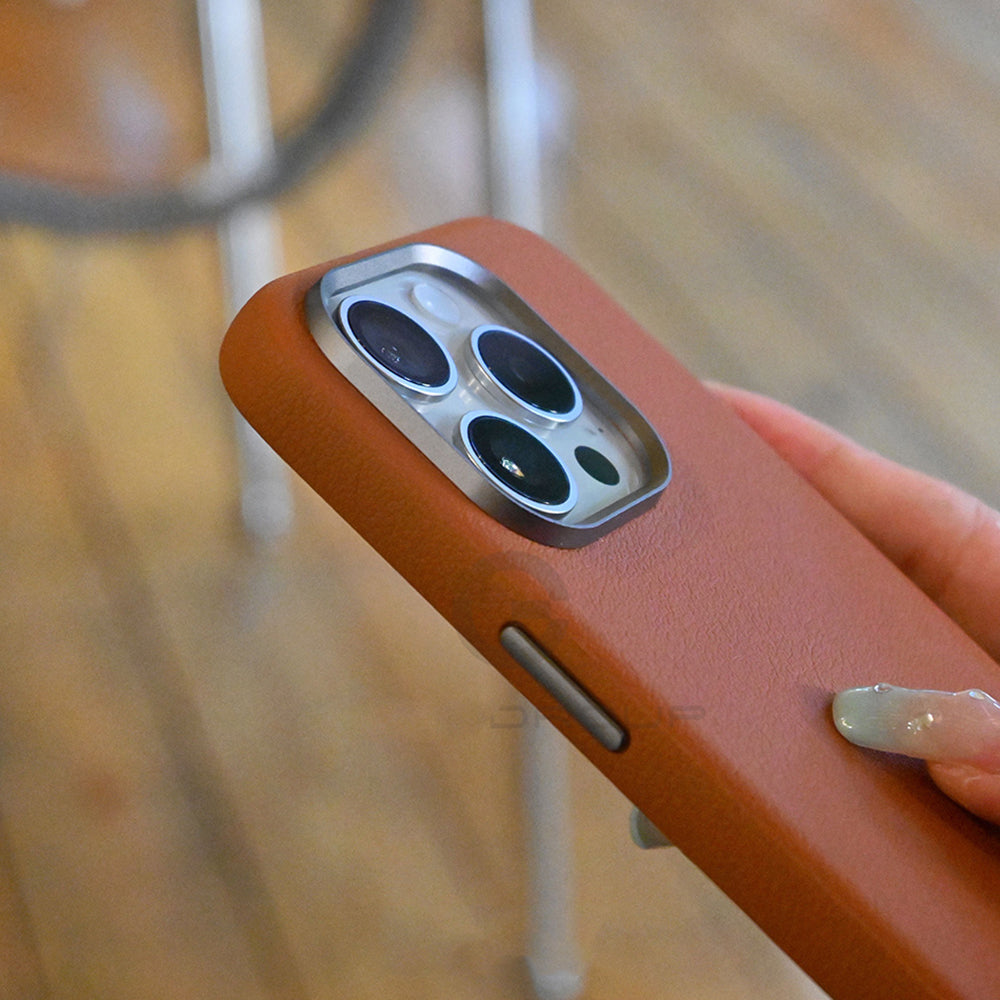 iPhone 16 Series Luxurious PU Leather with Magsafe Case