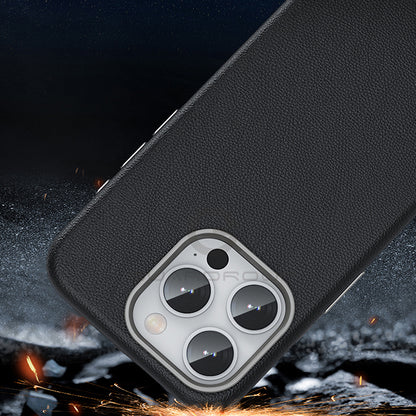 iPhone 16 Series Luxurious PU Leather with Magsafe Case