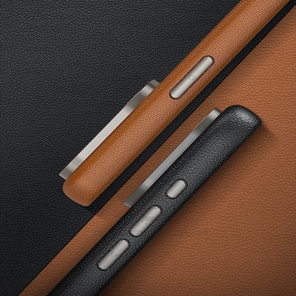 iPhone 16 Series Luxurious PU Leather with Magsafe Case