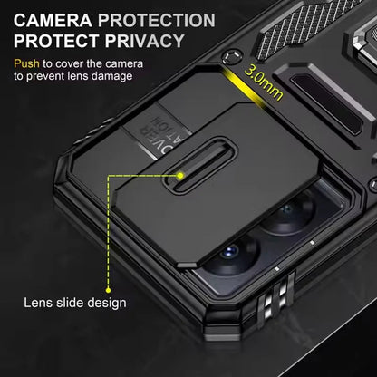 Motorola Edge 50 Fusion 5G Hybrid Dual Armor Case with Camera Slide