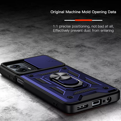 Motorola Edge 50 Fusion 5G Hybrid Dual Armor Case with Camera Slide