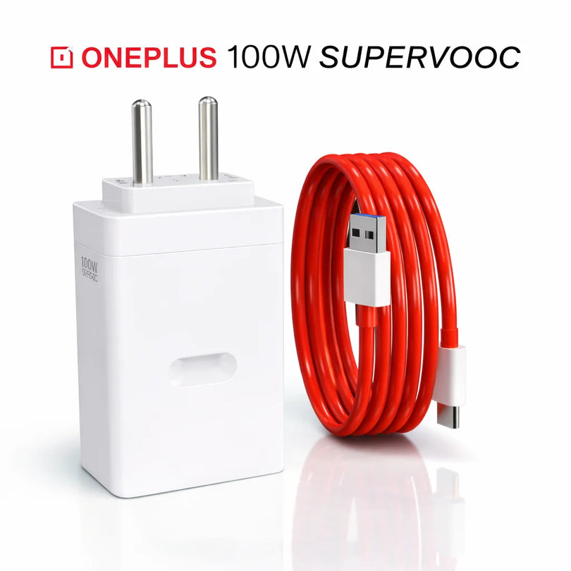OnePlus 100W Ultra Fast Charger with Type-C SUPERVOOC Cable – Dash Charge Supported