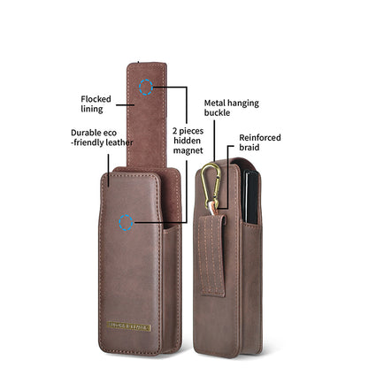 Luxurious Leather Pouch Belt Clip Holster Waist Bag for Galaxy Z Fold Series