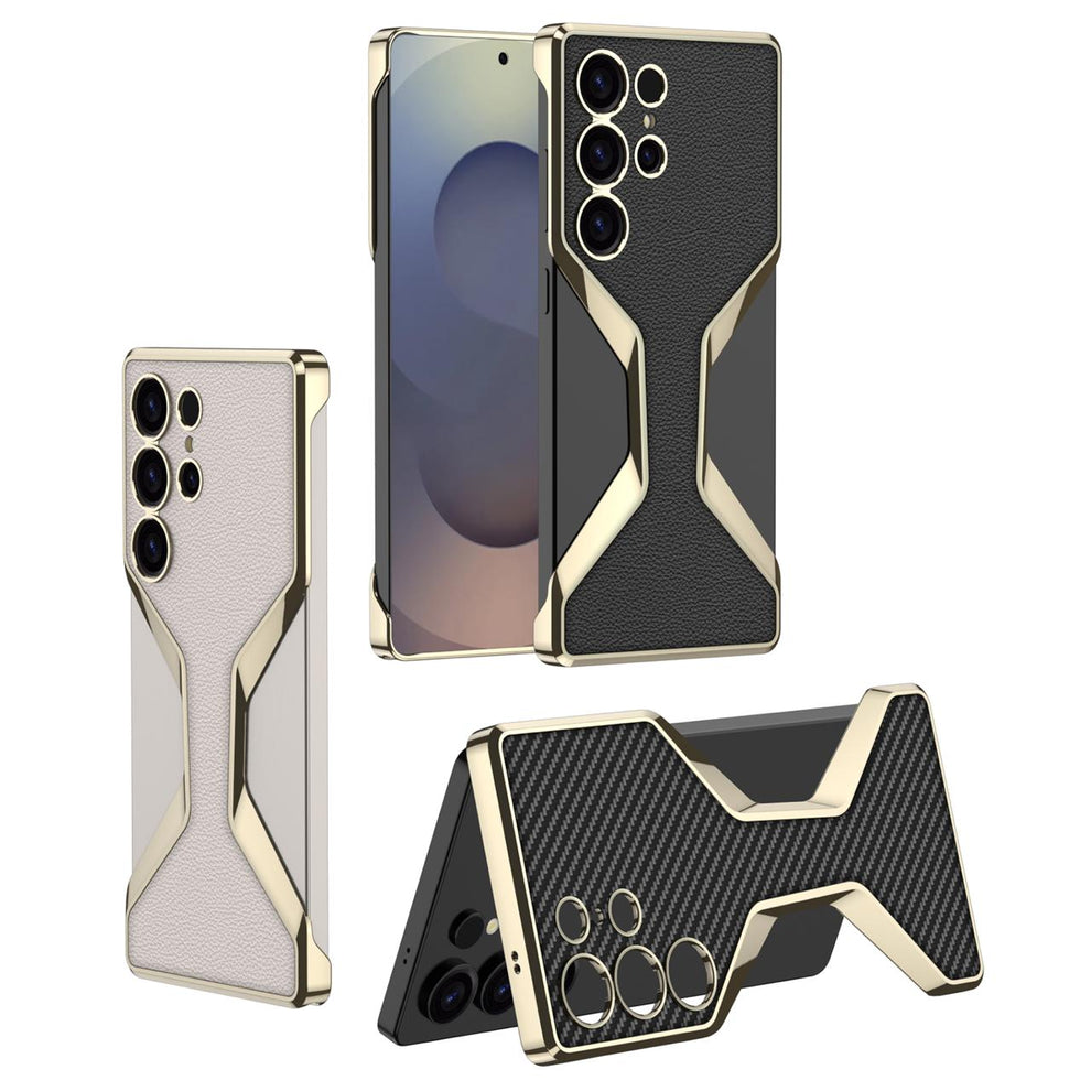 Galaxy S25 Ultra Elegant Borderless Leather Case – Premium Slim Protection