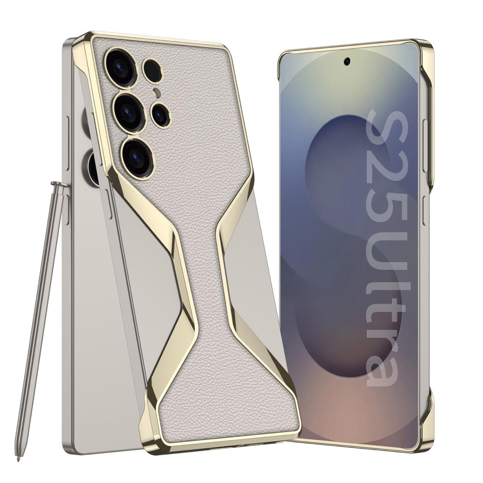 Galaxy S25 Ultra Elegant Borderless Leather Case – Premium Slim Protection