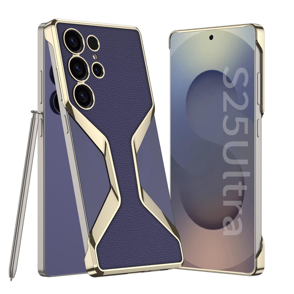 Galaxy S25 Ultra Elegant Borderless Leather Case – Premium Slim Protection