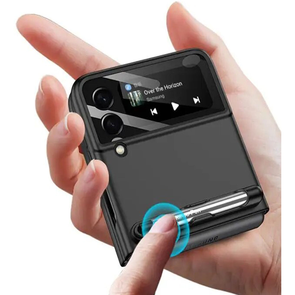 Galaxy Z Flip3 Magnetic Hinge With S Pen Holder Slot Case