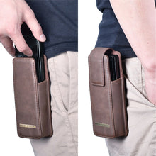 Load image into Gallery viewer, Luxurious Leather Pouch Belt Clip Holster Waist Bag for Galaxy Z Fold Series

