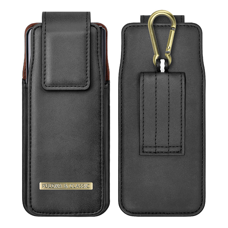 Luxurious Leather Pouch Belt Clip Holster Waist Bag for Galaxy Z Fold Series