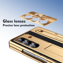 Load image into Gallery viewer, Galaxy Z Fold Series Electroplating Case with Stylus, Kickstand &amp; 360° Glass Protection
