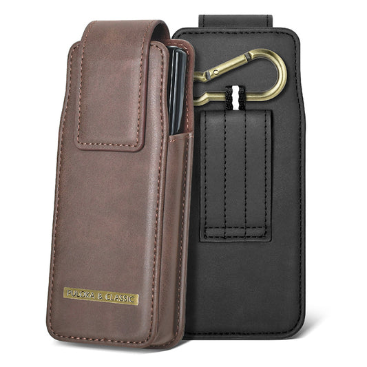 Luxurious Leather Pouch Belt Clip Holster Waist Bag for Galaxy Z Fold Series