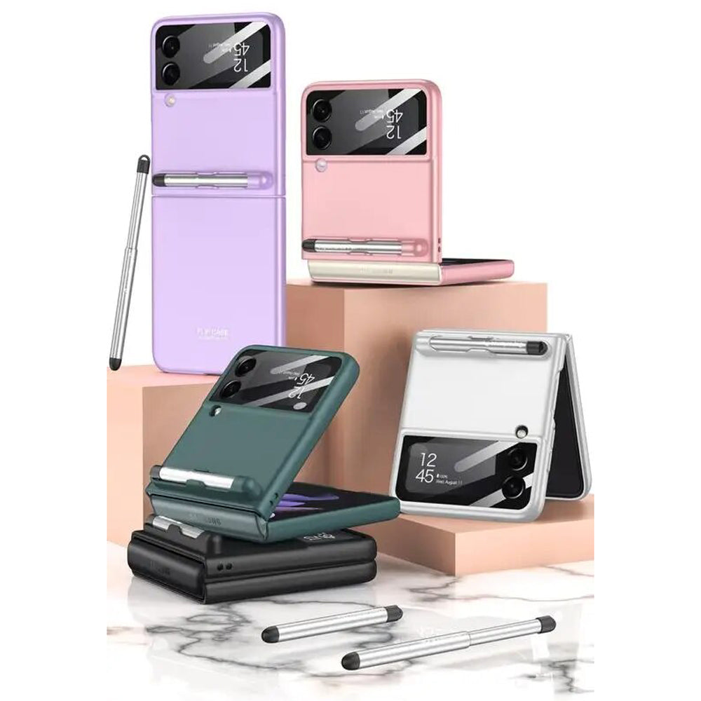 Galaxy Z Flip3 Magnetic Hinge With S Pen Holder Slot Case