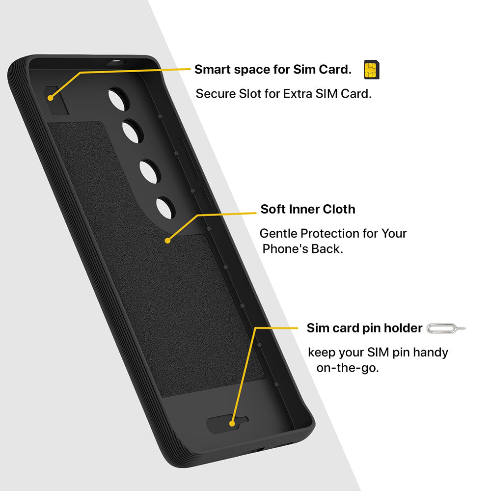 Vivo V40 5G Luxury TPU Soft Flexible Shockproof Bumper Full Camera Protection Case
