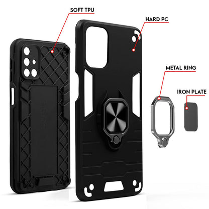 Vivo V40e UAG Shockproof Dual-Layer Armor Case with Kickstand Ring