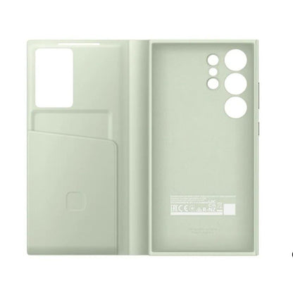 Smart View Sensor Flip Leather Case with Stand for Galaxy – Premium IC Window Cover