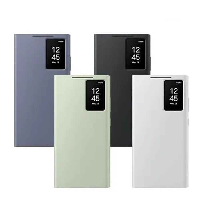 Smart View Sensor Flip Leather Case with Stand for Galaxy – Premium IC Window Cover