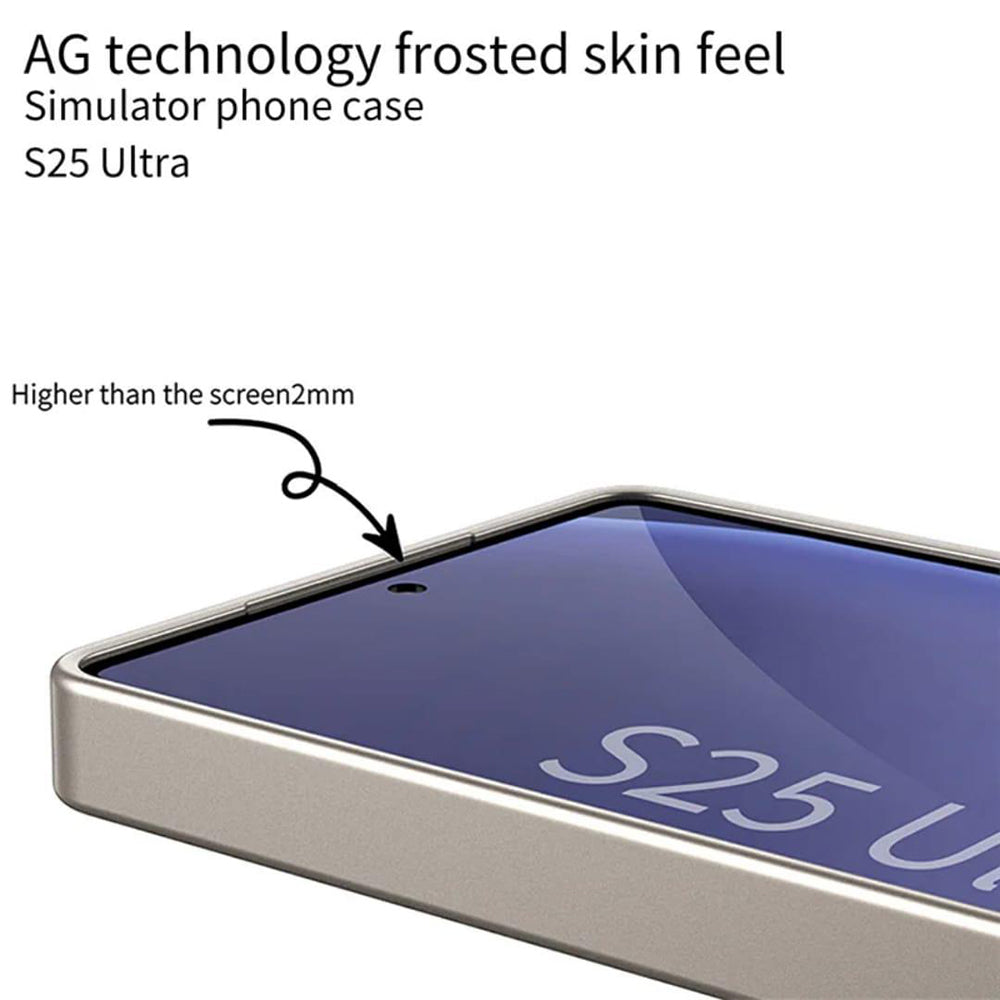 Galaxy S25 Ultra Matte Shine with Anti-fall Protective Case