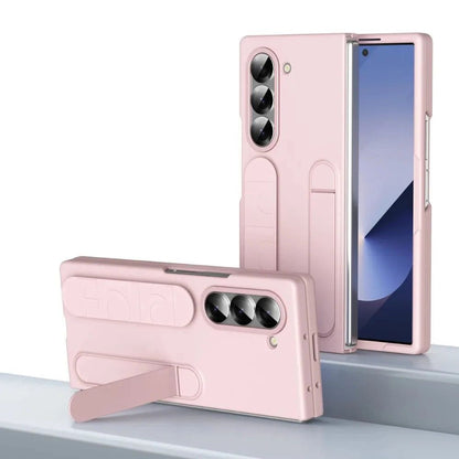 Galaxy Z Fold6 Dual Function Design Wristband with Folding Stand Case