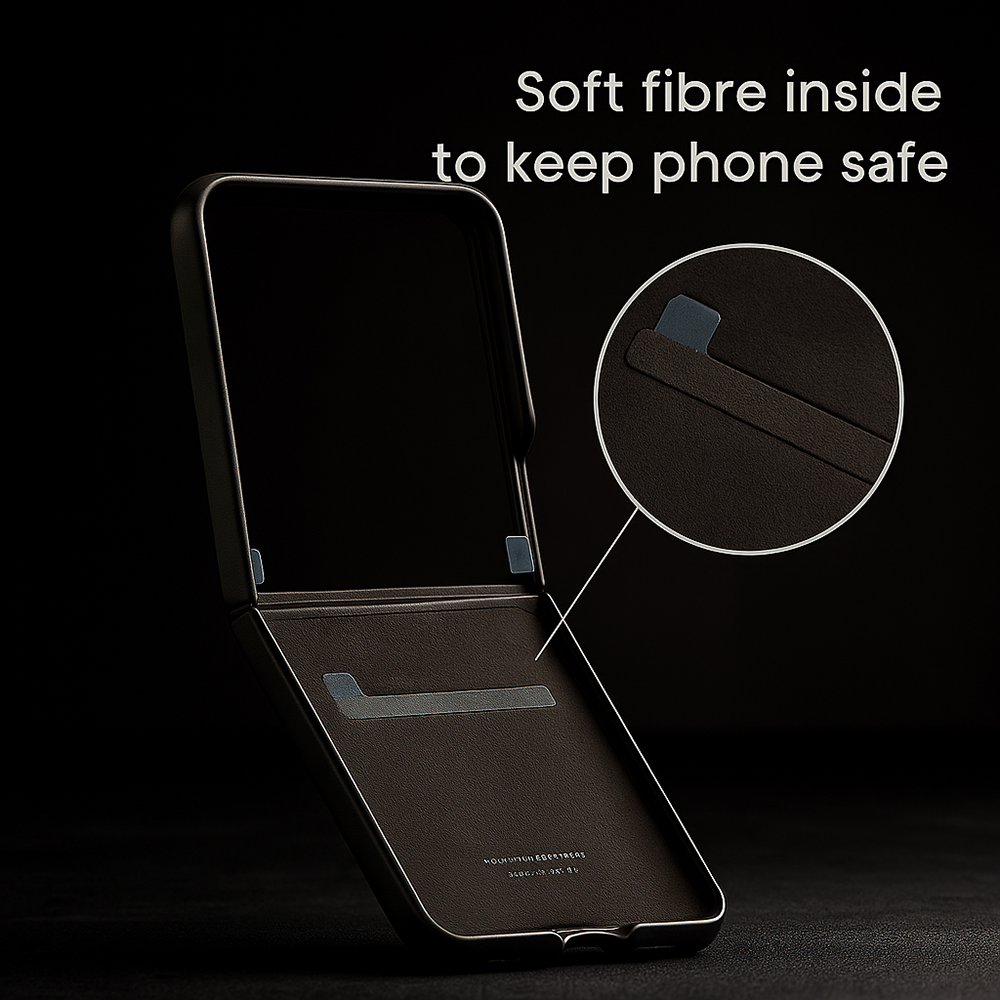 Galaxy Z Flip7 Kindsuit Premium Leather Back Case
