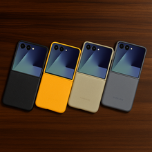 Load image into Gallery viewer, Galaxy Z Flip7 Kindsuit Premium Leather Back Case

