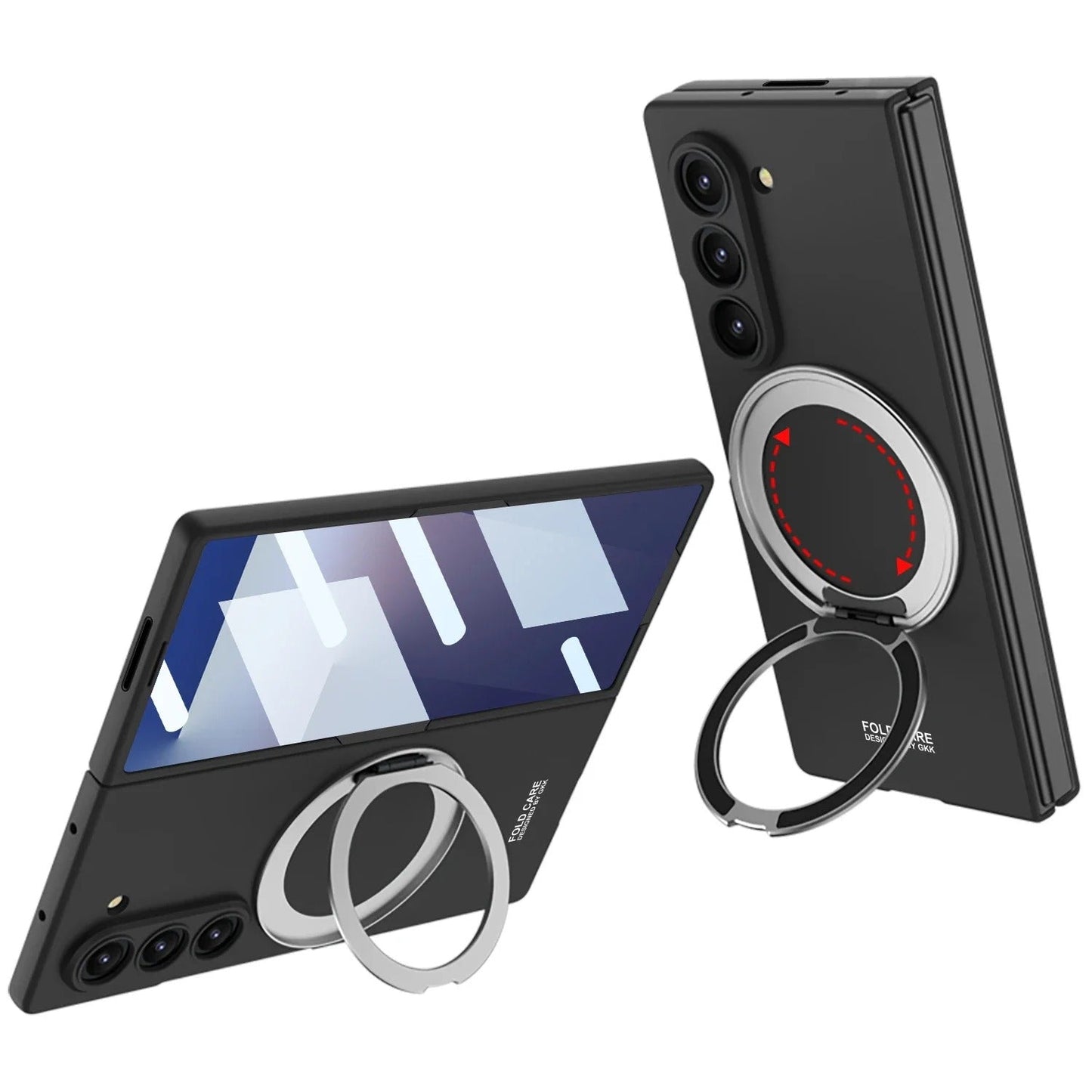 Galaxy Z Fold7 Premium Leather Case – Metal Kickstand | Slim & Stylish