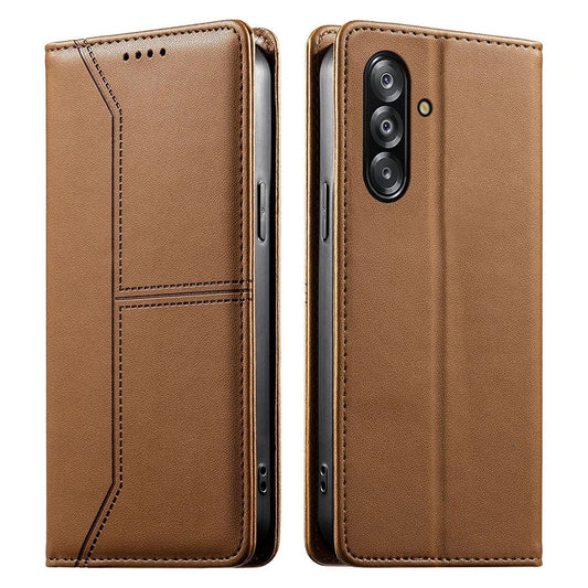 Samsung Galaxy A16 5G / A17 5G / A26 5G Stitched Line Magnetic Leather Flip Case