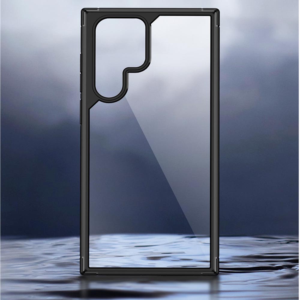 Galaxy S22 Ultra Crystal Clear Silicone Armor Back Case